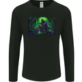 Skull Biker Motorcycle Motorbike Grim Reaper 11 Mens Long Sleeve T-Shirt Black