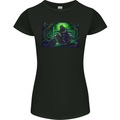 Skull Biker Motorcycle Motorbike Grim Reaper 11 Womens Petite Cut T-Shirt Black