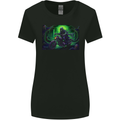 Skull Biker Motorcycle Motorbike Grim Reaper 11 Womens Wider Cut T-Shirt Black