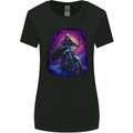 Skull Biker Motorcycle Motorbike Grim Reaper 13 Womens Wider Cut T-Shirt Black