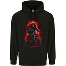 Skull Biker Motorcycle Motorbike Grim Reaper 14 Mens 80% Cotton Hoodie Black