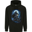 Skull Biker Motorcycle Motorbike Grim Reaper 15 Childrens Kids Hoodie Black