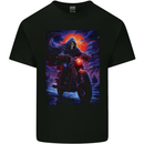 Skull Biker Motorcycle Motorbike Grim Reaper 16 Kids T-Shirt Childrens Black
