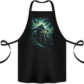 Skull Biker Motorcycle Motorbike Grim Reaper 17 Cotton Apron 100% Organic Black