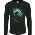 Skull Biker Motorcycle Motorbike Grim Reaper 17 Mens Long Sleeve T-Shirt Black