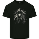 Skull Biker Motorcycle Motorbike Grim Reaper 19 Mens Cotton T-Shirt Tee Top Black