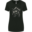 Skull Biker Motorcycle Motorbike Grim Reaper 19 Womens Wider Cut T-Shirt Black