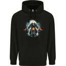 Skull Biker Motorcycle Motorbike Grim Reaper 20 Mens 80% Cotton Hoodie Black