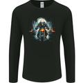 Skull Biker Motorcycle Motorbike Grim Reaper 20 Mens Long Sleeve T-Shirt Black
