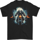 Skull Biker Motorcycle Motorbike Grim Reaper 20 Mens T-Shirt 100% Cotton BLACK