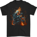 Skull Biker Motorcycle Motorbike Grim Reaper 21 Mens T-Shirt 100% Cotton BLACK