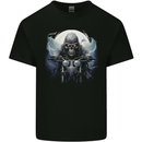 Skull Biker Motorcycle Motorbike Grim Reaper 22 Kids T-Shirt Childrens Black