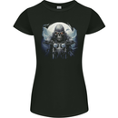 Skull Biker Motorcycle Motorbike Grim Reaper 22 Womens Petite Cut T-Shirt Black