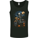 Skull Biker Motorcycle Motorbike Grim Reaper 27 Mens Vest Tank Top Black