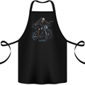 Skull Biker Motorcycle Motorbike Grim Reaper 28 Cotton Apron 100% Organic Black