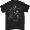 Skull Biker Motorcycle Motorbike Grim Reaper 28 Mens T-Shirt 100% Cotton BLACK