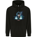 Skull Biker Motorcycle Motorbike Grim Reaper 29 Mens 80% Cotton Hoodie Black