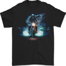 Skull Biker Motorcycle Motorbike Grim Reaper 29 Mens T-Shirt 100% Cotton BLACK