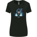 Skull Biker Motorcycle Motorbike Grim Reaper 29 Womens Wider Cut T-Shirt Black