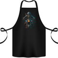 Skull Biker Motorcycle Motorbike Grim Reaper 2 Cotton Apron 100% Organic Black