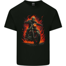 Skull Biker Motorcycle Motorbike Grim Reaper 31 Mens Cotton T-Shirt Tee Top Black