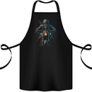 Skull Biker Motorcycle Motorbike Grim Reaper 32 Cotton Apron 100% Organic Black