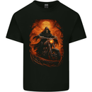 Skull Biker Motorcycle Motorbike Grim Reaper 3 Mens Cotton T-Shirt Tee Top Black