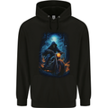Skull Biker Motorcycle Motorbike Grim Reaper 4 Childrens Kids Hoodie Black