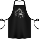 Skull Biker Motorcycle Motorbike Grim Reaper 5 Cotton Apron 100% Organic Black