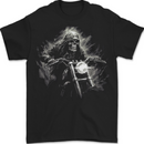 Skull Biker Motorcycle Motorbike Grim Reaper 5 Mens T-Shirt 100% Cotton BLACK