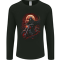 Skull Biker Motorcycle Motorbike Grim Reaper 6 Mens Long Sleeve T-Shirt Black