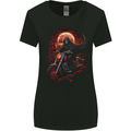 Skull Biker Motorcycle Motorbike Grim Reaper 6 Womens Wider Cut T-Shirt Black