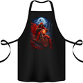 Skull Biker Motorcycle Motorbike Grim Reaper 7 Cotton Apron 100% Organic Black