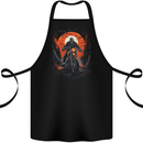 Skull Biker Motorcycle Motorbike Halloween 23 Cotton Apron 100% Organic Black