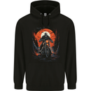 Skull Biker Motorcycle Motorbike Halloween 23 Mens 80% Cotton Hoodie Black