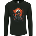 Skull Biker Motorcycle Motorbike Halloween 23 Mens Long Sleeve T-Shirt Black