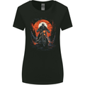 Skull Biker Motorcycle Motorbike Halloween 23 Womens Wider Cut T-Shirt Black