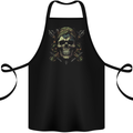 Skull From the Darkness Cotton Apron 100% Organic Black