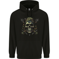 Skull From the Darkness Mens 80% Cotton Hoodie Black