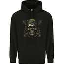 Skull From the Darkness Mens 80% Cotton Hoodie Black