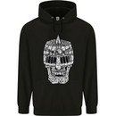 Skull Helmet Medieval  Fantasy Knight Childrens Kids Hoodie Black
