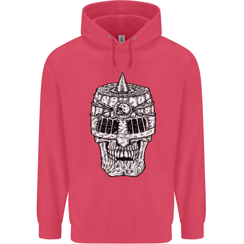 Skull Helmet Medieval  Fantasy Knight Childrens Kids Hoodie Heliconia