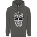 Skull Helmet Medieval  Fantasy Knight Childrens Kids Hoodie Storm Grey