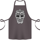 Skull Helmet Medieval  Fantasy Knight Cotton Apron 100% Organic Dark Grey