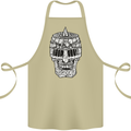 Skull Helmet Medieval  Fantasy Knight Cotton Apron 100% Organic Khaki