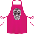 Skull Helmet Medieval  Fantasy Knight Cotton Apron 100% Organic Pink