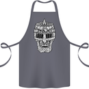 Skull Helmet Medieval  Fantasy Knight Cotton Apron 100% Organic Steel