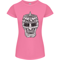 Skull Helmet Medieval  Fantasy Knight Womens Petite Cut T-Shirt Azalea