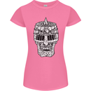 Skull Helmet Medieval  Fantasy Knight Womens Petite Cut T-Shirt Azalea