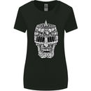 Skull Helmet Medieval  Fantasy Knight Womens Wider Cut T-Shirt Black